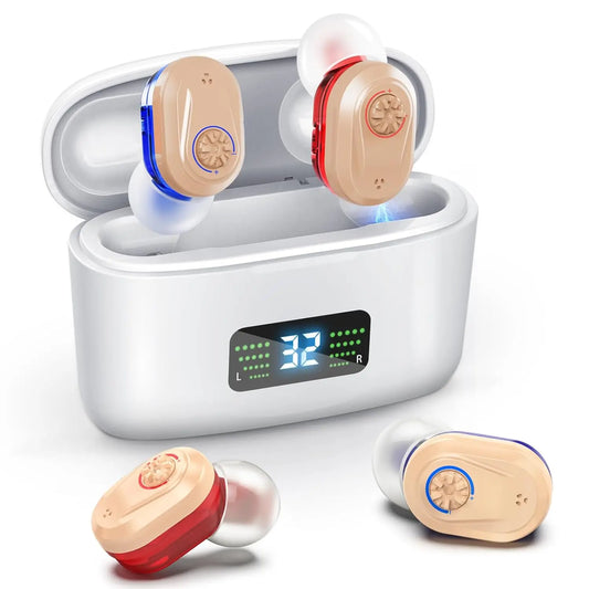 Compact Digital Hearing Aid with Noise Cancellation - Pexav