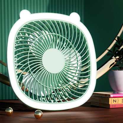 Portable Small LED Night Lamp USB Fan Cooler - Pexav