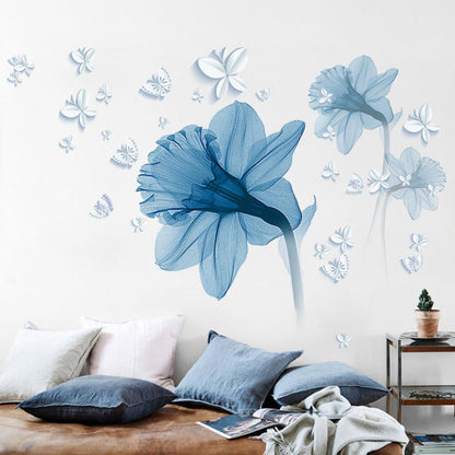Beautiful Floral Vinyl Wall Decal - Pexav