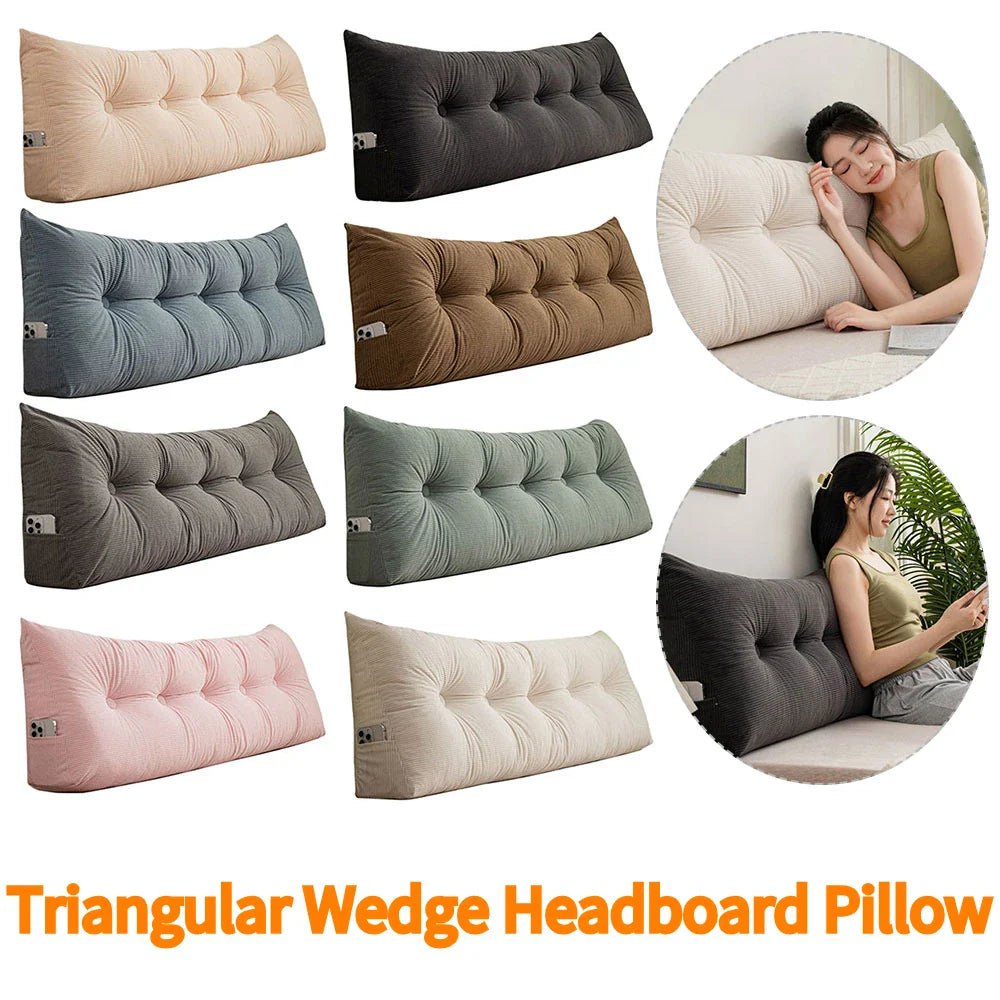 Comfortable Bed Wedge Support Pillow with Soft Cover - Pexav