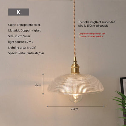 Clear Glass Drop Pendant Light