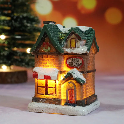 Festive LED Holiday Home Decor Figurines