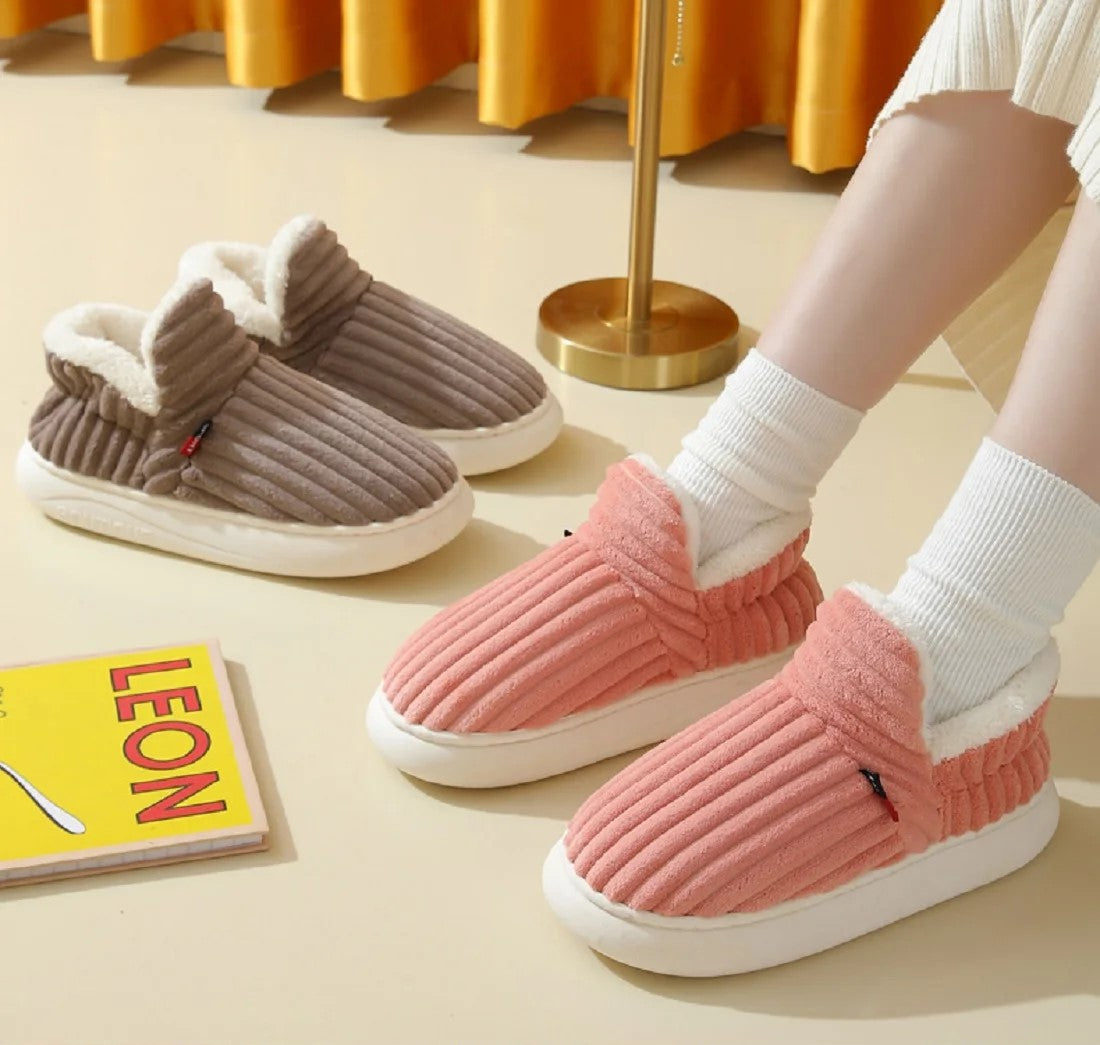 Soft Plush Home Slippers | Warm Cozy Indoor Shoes