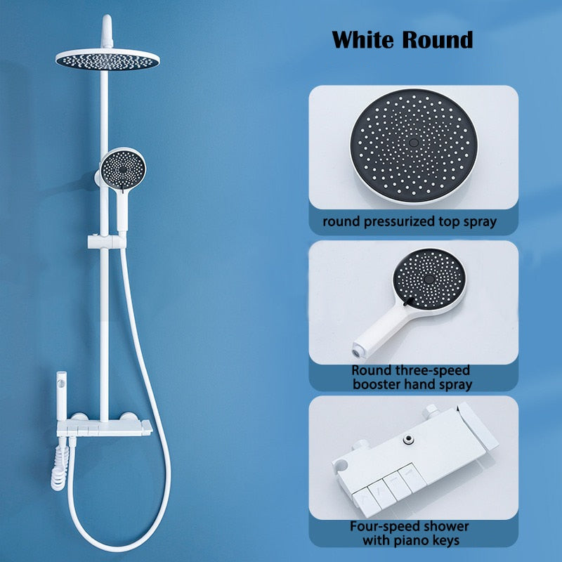 Luxury Rainfall Shower Head Bathroom Set