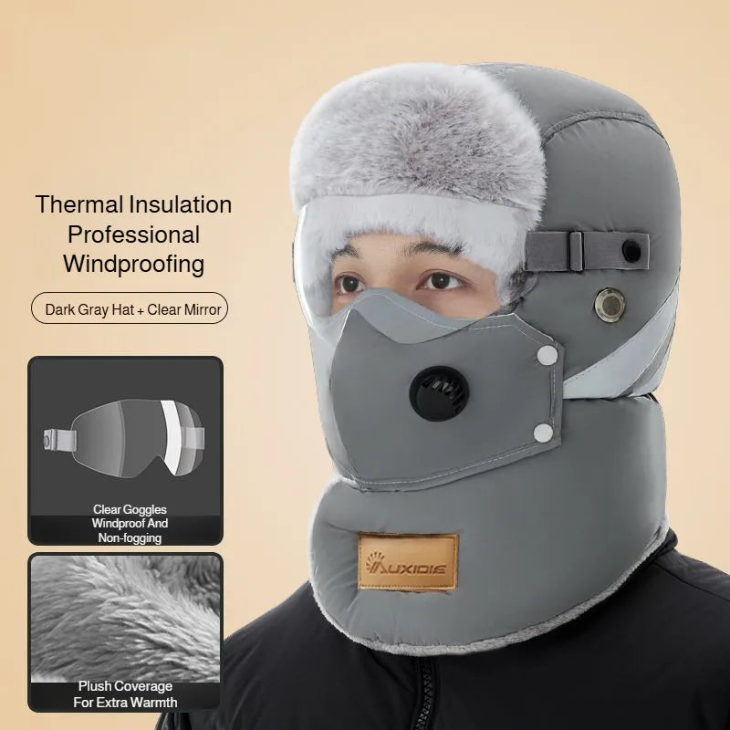 Warm Waterproof Cold Weather Face Mask Hat