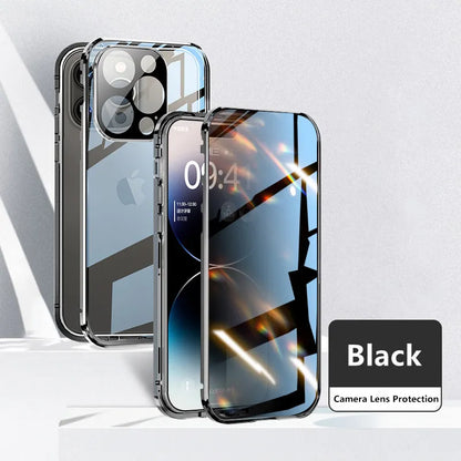 Clear Full Body Anti-Spy Magnetic Phone Cover