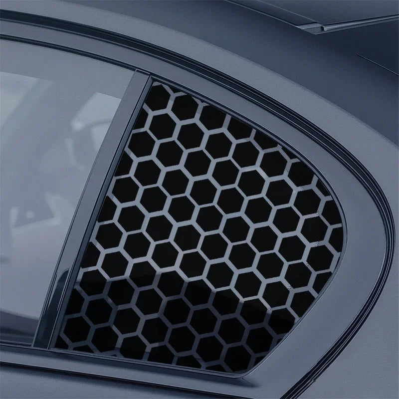 Car Window Hexagon Pattern Vinyl Decal - Pexav