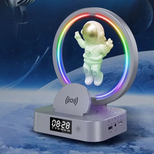 Colorful Space Alarm Clock Bluetooth Speaker - Pexav
