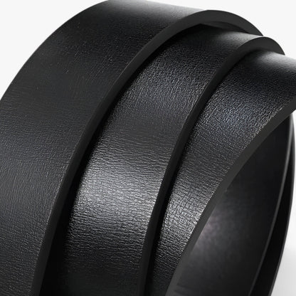 Classic Leather Men's Belt – Durable Cowhide with Zinc Alloy Buckle for Formal and Casual Wear-4