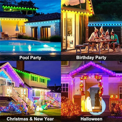 Colorful Outdoor String Lights with Remote
