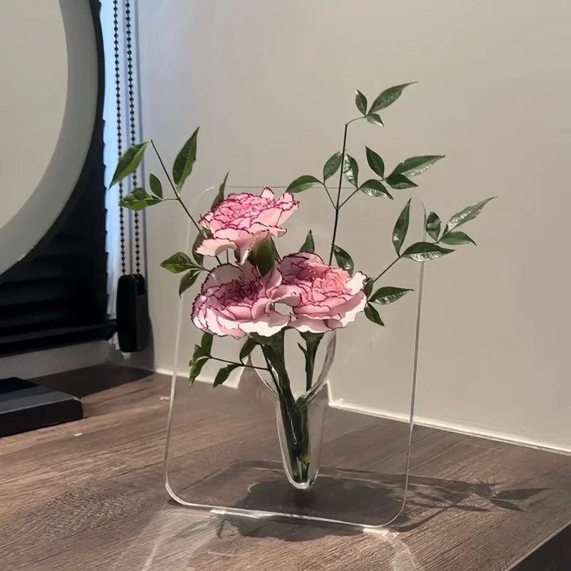 Beautiful Glass Floral Vase Decor