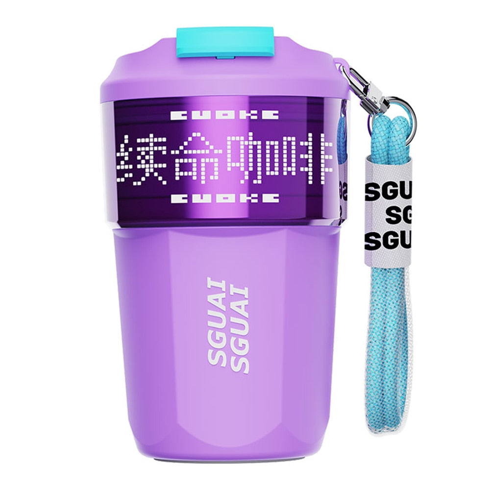 Insulated Stainless Steel Digital Coffee Mug