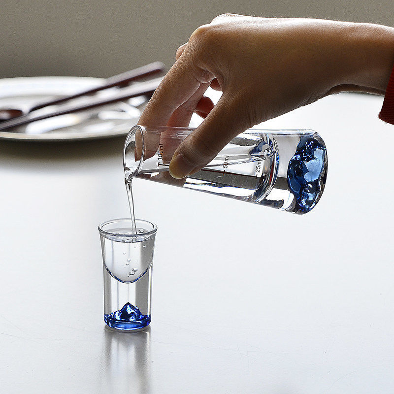 Asian Inspired Crystal Glass Drink Set - Pexav