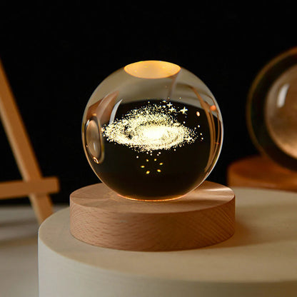 Colorful 3D Solar System Globe Lamp - Pexav