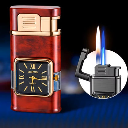 Windproof Double Jet Refillable Gas Lighter