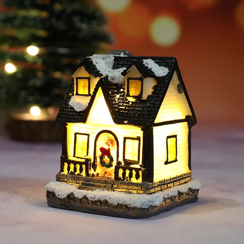 Festive LED Holiday Home Decor Figurines