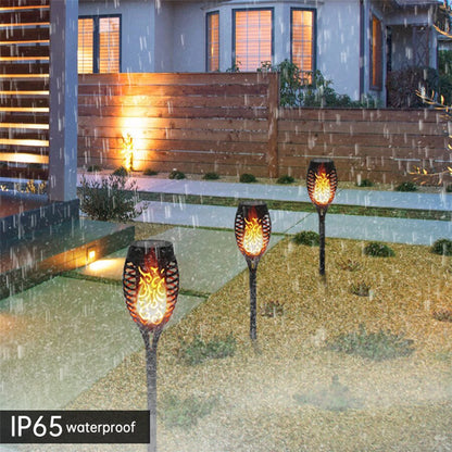 Weatherproof Solar Powered Faux Flame Lamp - Pexav