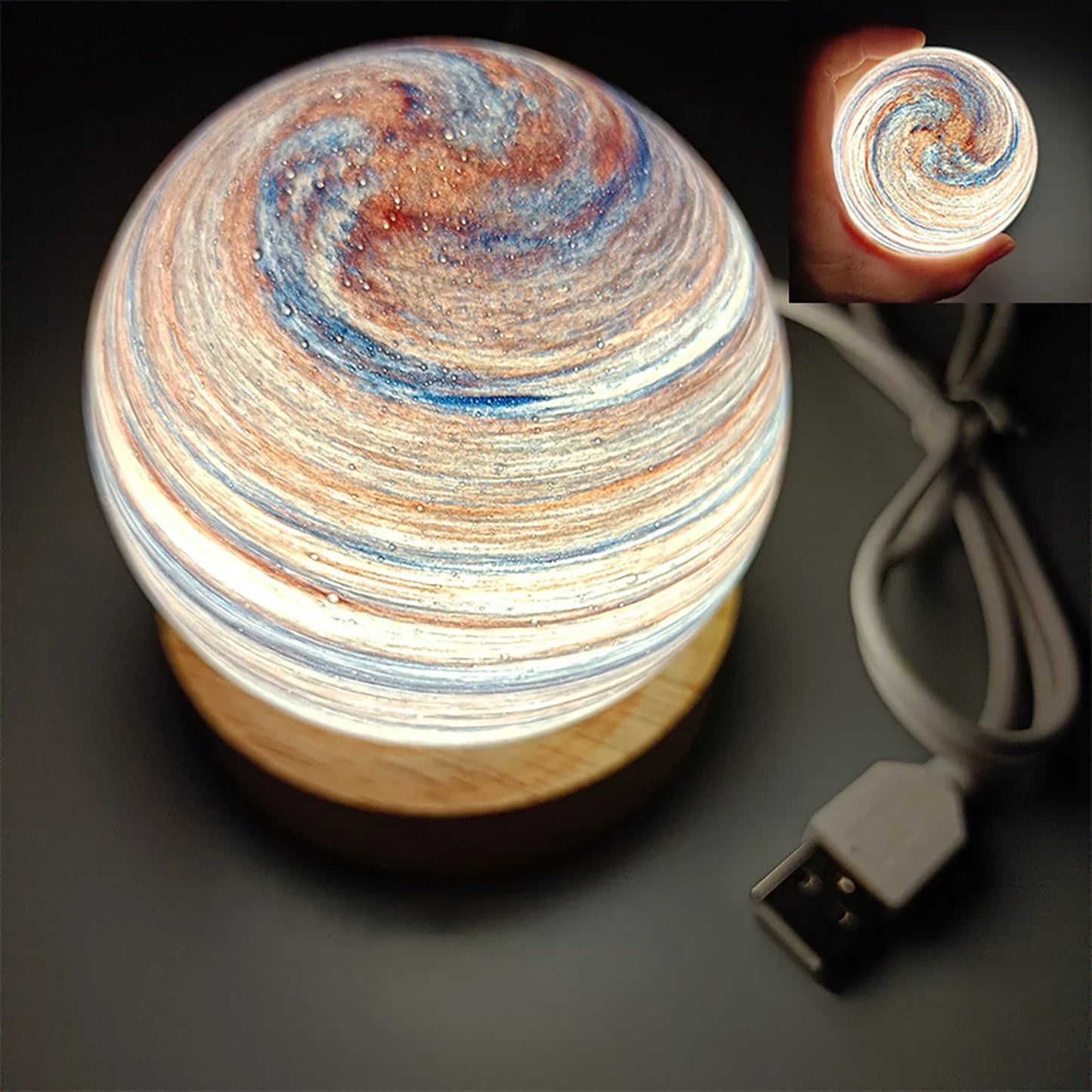 Colorful Galaxy Globe Table Lamp