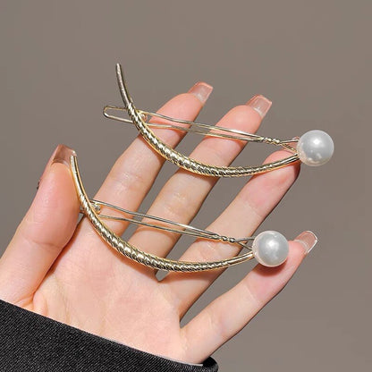 Asian Inspired Luxurious Pearl Hair Barrette