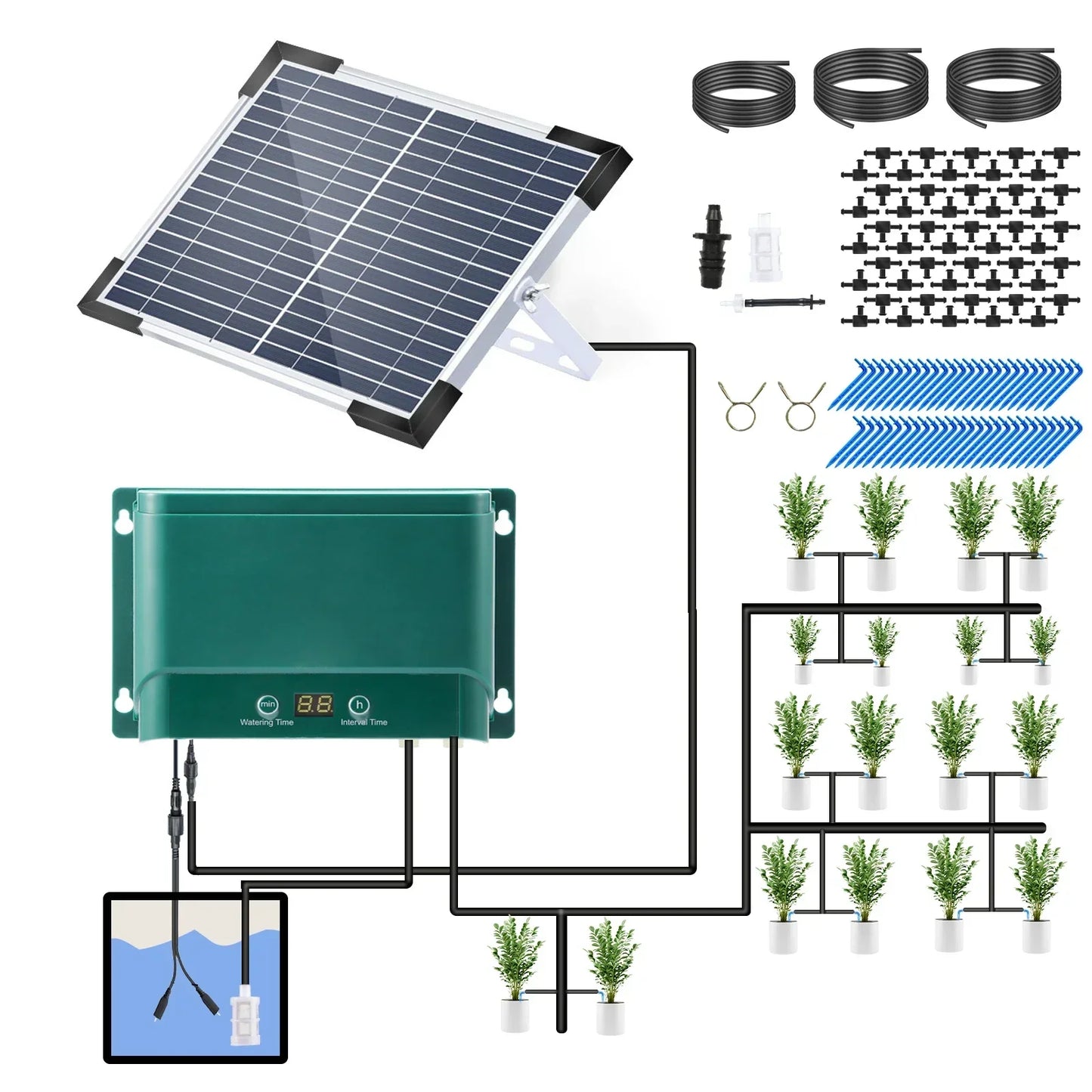 Smart Watering System Kit with 30 Settings and Timer