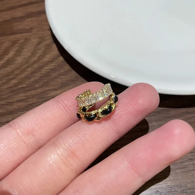 Unique Story Cuff Earrings