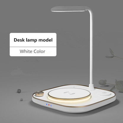 Compact LED Desk Lamp Wireless Charging Pad
