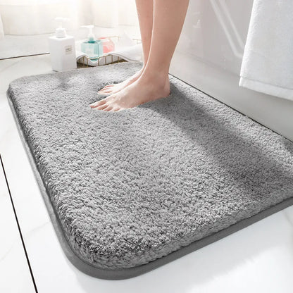 Plush Bathroom Rug with Grippy Anti-Slip Backing