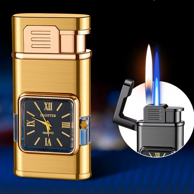 Windproof Double Jet Refillable Gas Lighter