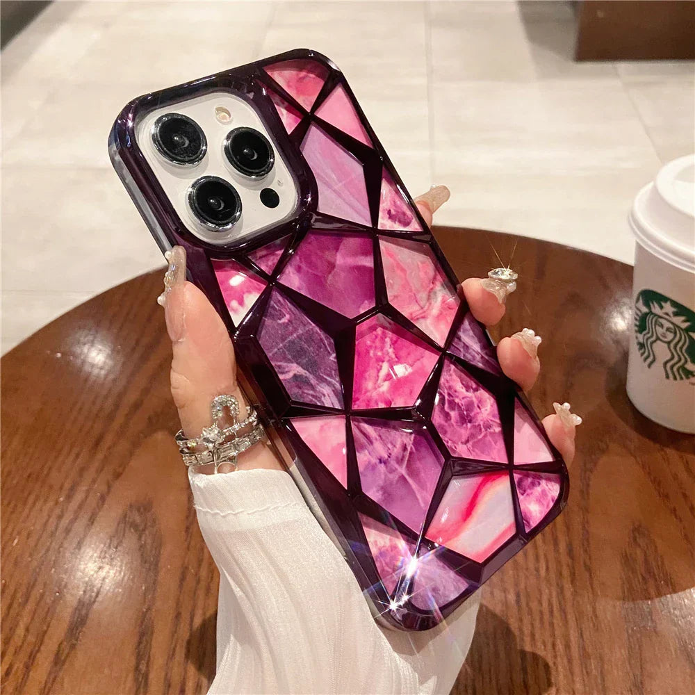 Vibrant Patterned Stone Phone Cover