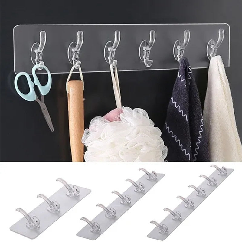 Clear Removable Easy Wall Hooks - Pexav