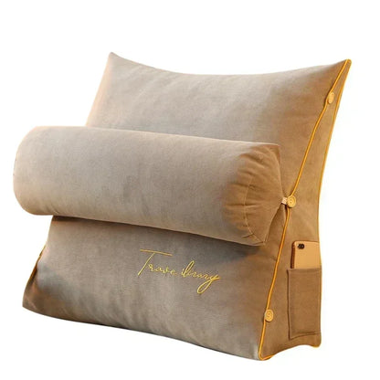 Comfortable Bed Pillow for Reading and TV Support