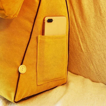 Comfortable Bed Pillow for Reading and TV Support