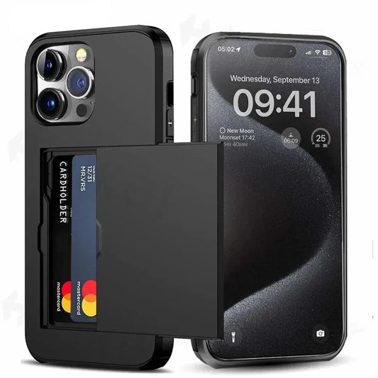 Thin Phone Case with Card Slot for iPhone 11 - Pexav