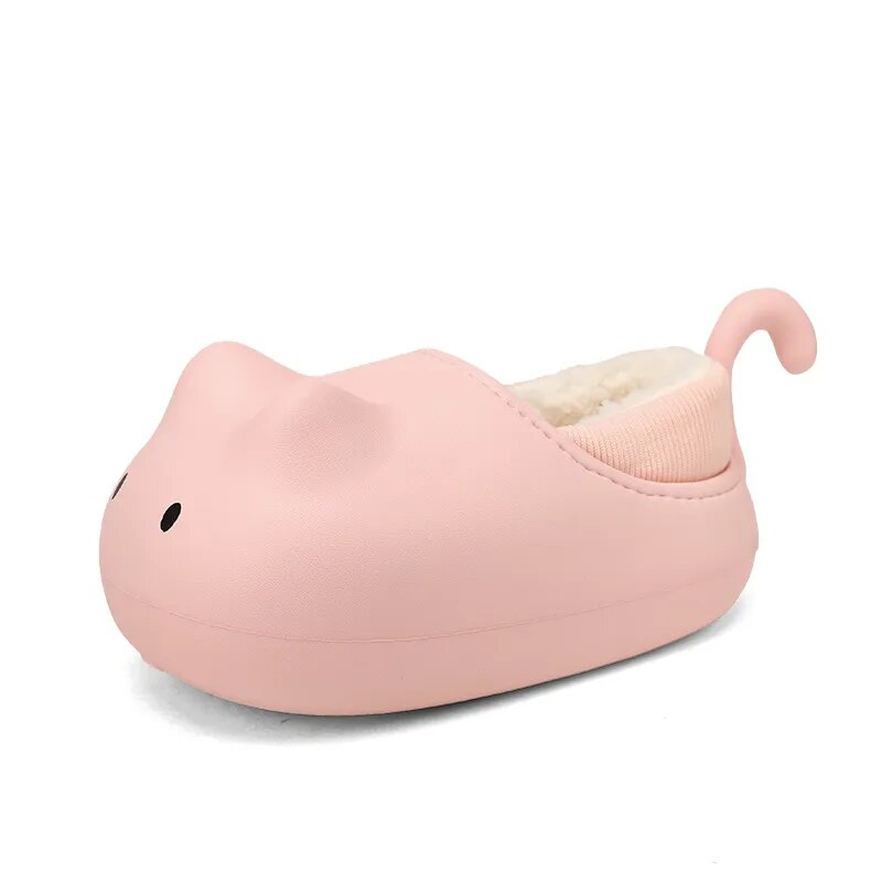Warm Fuzzy Kitty Kids Slipper Shoe