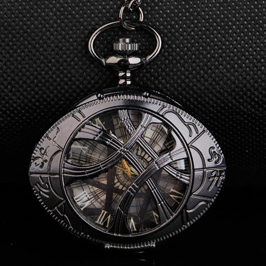 Vintage Style Steampunk Pocket Watch Pendant - Pexav