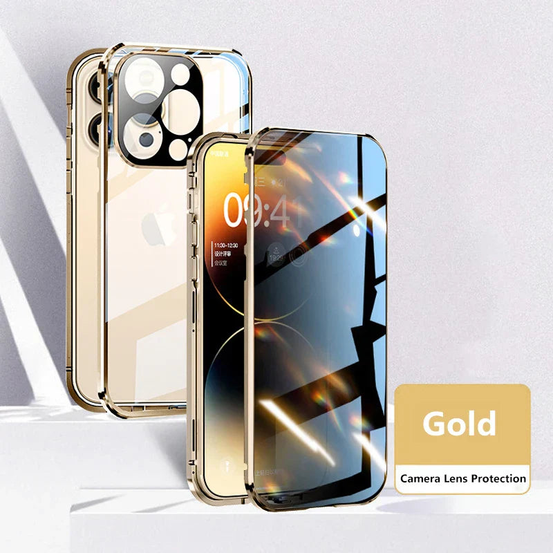 Clear Full Body Anti-Spy Magnetic Phone Cover