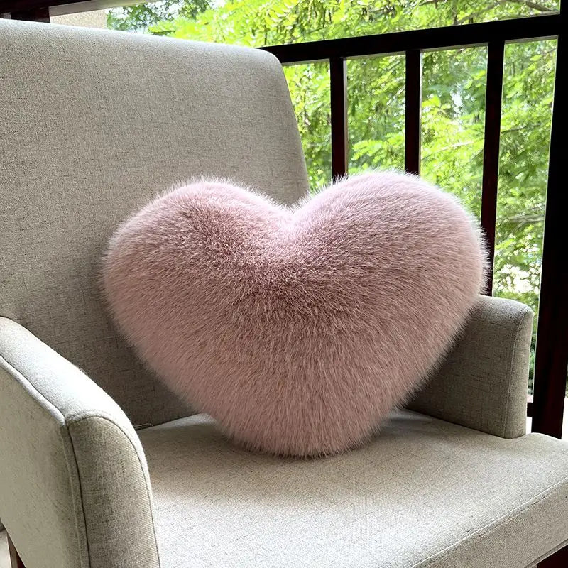 Soft Heart Shaped Home Pillow - Pexav