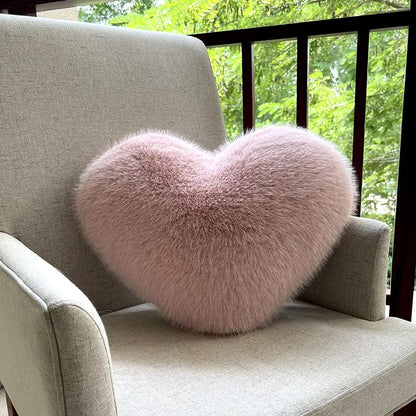 Soft Heart Shaped Home Pillow - Pexav