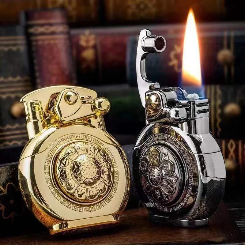 Classic Flip Top Kerosene Pocket Lighter - Pexav