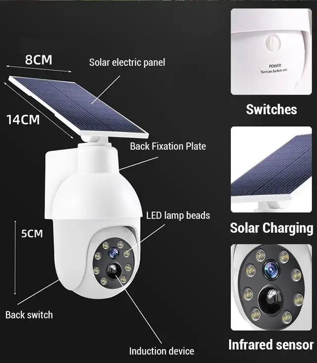 Wireless Outdoor Fake Security Camera with Motion Sensor