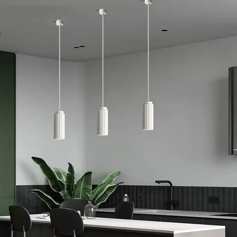 Sleek Glass Pendant Light Fixture for Kitchen Island - Pexav