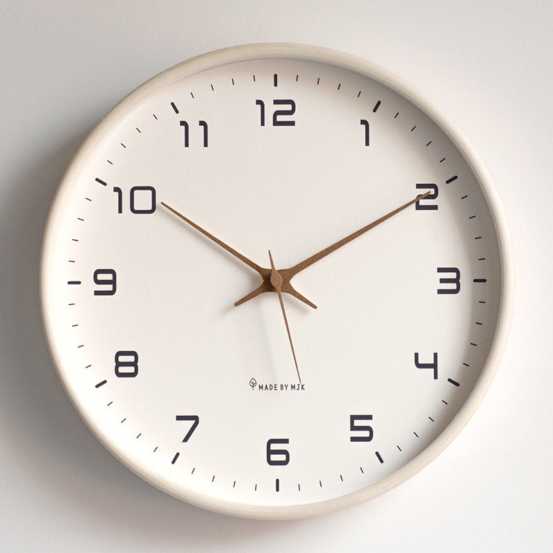 Simple Wooden Quiet Wall Clock for Home Decor - Pexav
