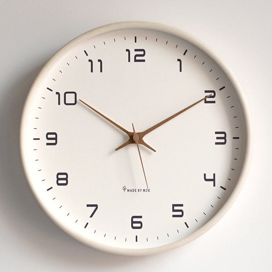 Simple Wooden Quiet Wall Clock for Home Decor - Pexav