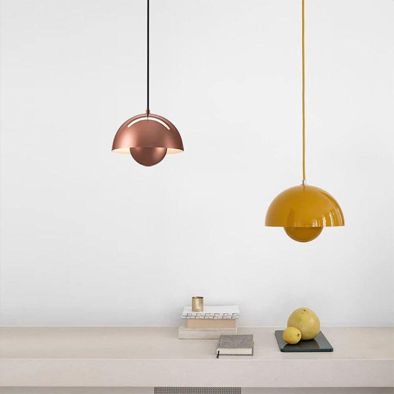 Scandinavian Style LED Pendant Light with Plant Holder – Modern Aluminum Design 3