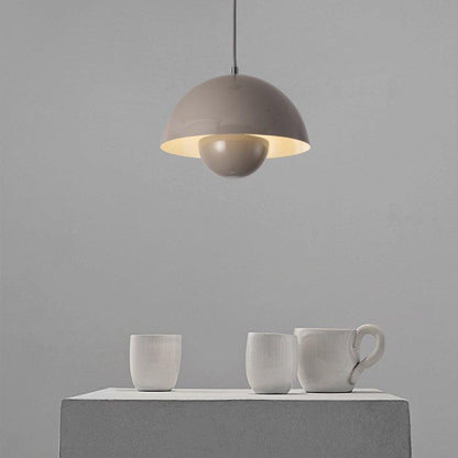 Scandinavian Style LED Pendant Light with Plant Holder – Modern Aluminum Design 5