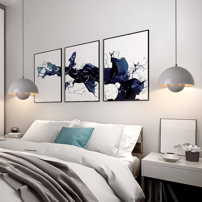 Scandinavian Style LED Pendant Light with Plant Holder – Modern Aluminum Design 7