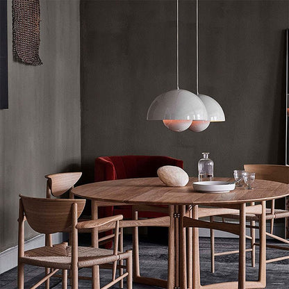 Scandinavian Style LED Pendant Light with Plant Holder – Modern Aluminum Design 8