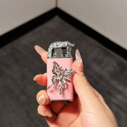 Classic Wing Design Dual Flame Butane Lighter