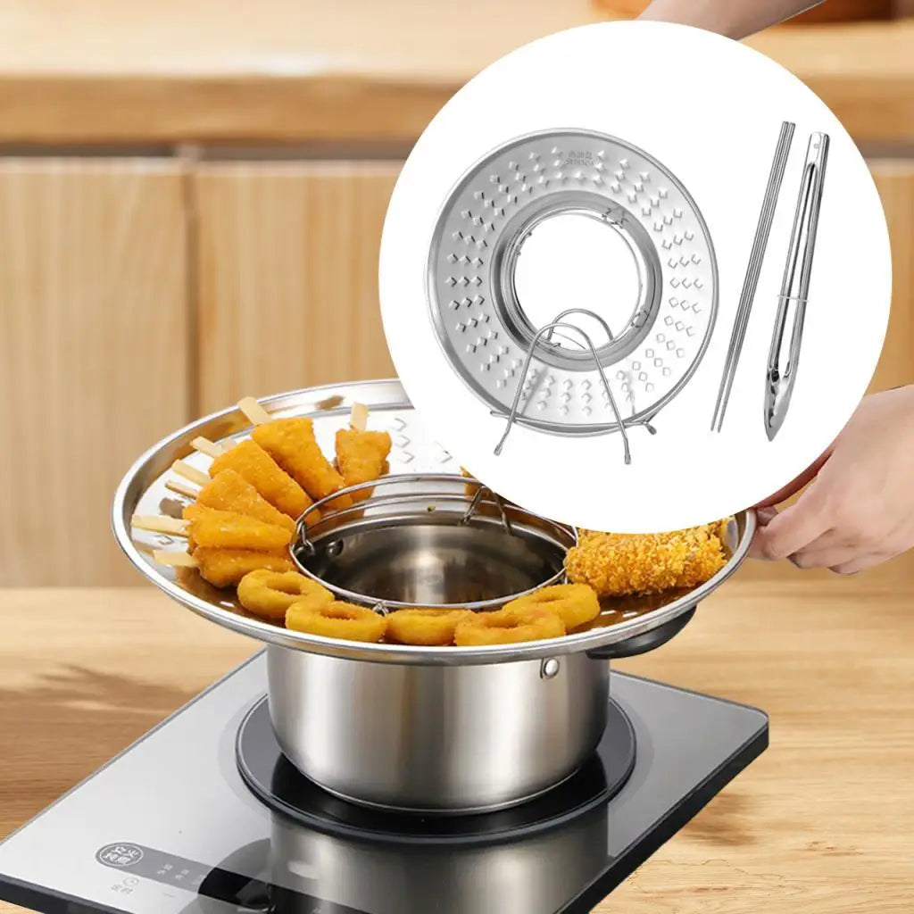 Durable Oil Strainer Tray Kitchen Filter Rack - Pexav