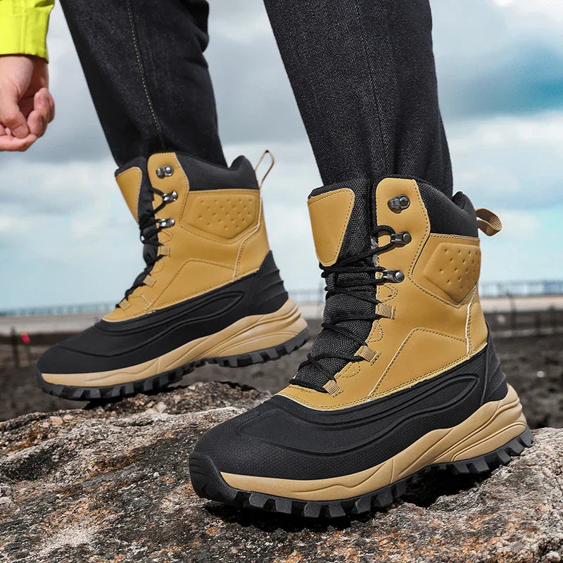 Warm Insulated Snow Boots for Men